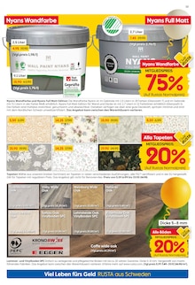 Wandfarbe im Rusta Prospekt "Viele Schnäppchenpreise" mit 20 Seiten (Essen)