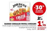 Barres céréales Frusli - Jordans en promo chez U Express Barres céréales Frusli - Jordans dans le catalogue U Express