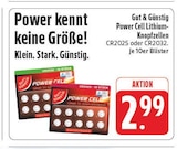 EDEKA - Power Cell CR2025 Angebot im Prospekt Power Cell CR2025 bei EDEKA im Prospekt "" für 2,99 €