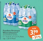 Mineralwasser von Franken Brunnen im aktuellen tegut Prospekt für 3,99 €