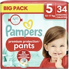 Couches Premium Protection Pants - PAMPERS en promo chez Casino Supermarchés Valence à 17,99 €
