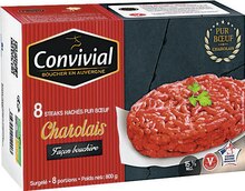Steack hache pur boeuf Charolais surgelés - Géant Casino à Vanves Steack hache pur boeuf Charolais surgelés en promo chez Géant Casino Vanves à 8,27 €