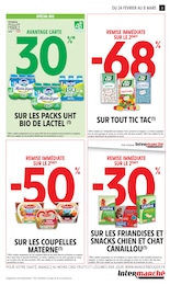 Prix et réduction Lait dans le prospectus Intermarché Super en cours Offre Lait dans le catalogue Intermarché Super du moment à la page 3
