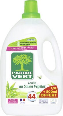 Lessive liquide au Savon Végétal Hypoallergénique - Géant Casino à Aurillac Lessive liquide au Savon Végétal Hypoallergénique en promo chez Géant Casino Aurillac à 5,99 €