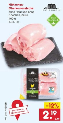 Netto Marken-Discount Bockhorst - HähnchenOberkeulensteaks HähnchenOberkeulensteaks Angebot bei Netto Marken-Discount Bockhorst im Prospekt "DU WILLST NÄRRISCH GÜNSTIG EINKAUFEN? DANN GEH DOCH ZU NETTO!"