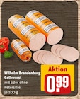 Gelbwurst mit Petersilie Angebote von Wilhelm Brandenburg bei REWE Aschaffenburg für 0,99 €