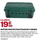 Boîtier Protection Étanche 5 Prises en promo chez Gedimat Clermont-Ferrand à 19,90 €