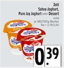 Sahne-Joghurt im EDEKA Prospekt Sahne-Joghurt von Zott im aktuellen EDEKA Prospekt für 0,39 €
