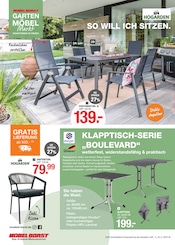Aktueller Möbel Borst Prospekt mit Gartentisch, "SAISONERÖFFNUNG", Seite 6
