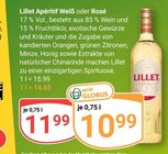 Apéritif Weiß Angebote von Lillet bei GLOBUS Ludwigshafen für 10,99 €