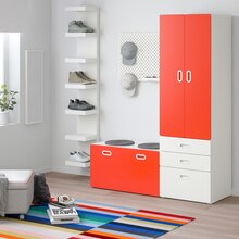 IKEA Seevetal - Schrank mit Banktruhe Schrank mit Banktruhe Angebot bei IKEA Seevetal im Prospekt "Jetzt alles für dein Badezimmer noch günstiger."