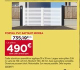 Gedimat Saint-Priest-de-Gimel - Promo PORTAIL PVC BATTANT MOREA Promo PORTAIL PVC BATTANT MOREA à 490,00 € dans le catalogue Gedimat à Saint-Priest-de-Gimel