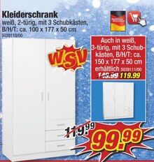 Kleiderschrank bei POCO in Ingolstadt Kleiderschrank im Angebot bei POCO Ingolstadt für 99,99 €