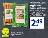 Veggie- oder Vegane Grillwürste von MYVAY/MEIN VEGGIE TAG für 2,49 € bei ALDI SÜD im Angebot Veggie- oder Vegane Grillwürste von MYVAY/MEIN VEGGIE TAG im aktuellen ALDI SÜD Prospekt