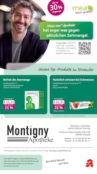 Aktueller mea - meine apotheke Prospekt "Unsere November-Angebote" Seite 1 von 4 Seiten für Kierspe