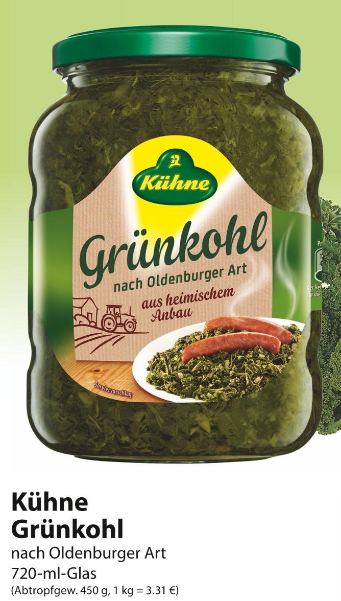 famila Nordost Essen - Kühne Grünkohl Kühne Grünkohl Angebot bei famila Nordost Essen im Prospekt besser als gut!