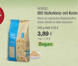 BIO Haferkleie mit Keim Angebote von HENSEL bei VITALIA Reformhaus München für 3,89 €