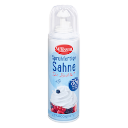 Sprühfertige Sahne