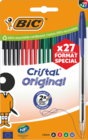 27 STYLOS BILLE CRISTAL BIC - BIC en promo chez Auchan Hypermarché 27 STYLOS BILLE CRISTAL BIC - BIC dans le catalogue Auchan Hypermarché