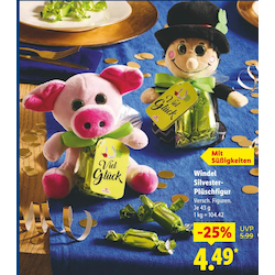 Windel Silvester-Plüschfigur