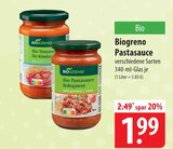 Bio Pastasauce Bolognese im Angebot bei famila Nordost in Langenhagen Bio Pastasauce Bolognese Angebote von Biogreno bei famila Nordost Langenhagen für 1,99 €