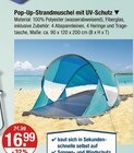 Pop-Up-Strandmuschel mit UV-Schutz im Angebot bei V-Markt in Regensburg Pop-Up-Strandmuschel mit UV-Schutz Angebote bei V-Markt Regensburg für 16,99 €