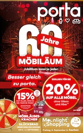 Aktueller porta Möbel Möbel & Einrichtung Prospekt in Roetgen und Umgebung, "Besser gleich zu porta." mit 4 Seiten, 31.08.2025 - 06.09.2025
