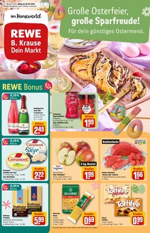 REWE Prospekt der Woche "Dein Markt" Seite 1, 30.03.2026 bis 04.04.2026 für Lüneburg Aktueller REWE Prospekt "Dein Markt" Seite 1 von 34 Seiten für Lüneburg