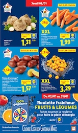 Prix et réduction Carotte dans le prospectus Lidl en cours Offre Carotte dans le catalogue Lidl du moment à la page 3