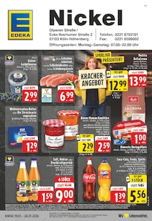 EDEKA Prospekt der Woche "Aktuelle Angebote" Seite 1, 19.01.2026 bis 24.01.2026 für Köln Aktueller EDEKA Prospekt "Aktuelle Angebote" Seite 1 von 26 Seiten für Köln