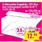 Aktuelles 4-Jahreszeiten-Steppdecke Angebot bei SB Möbel Boss in Koblenz ab 12,99 €