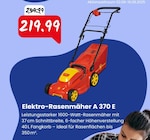 Elektro-Rasenmäher A 370 E im Angebot bei Profi-Baumarkt Eifel in Euskirchen Elektro-Rasenmäher A 370 E Angebote von Wolf-Garten bei Profi-Baumarkt Eifel Euskirchen für 219,99 €