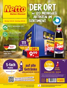 Bier im Netto Marken-Discount Prospekt "Aktuelle Angebote" mit 49 Seiten (Nürtingen)