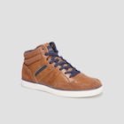 Baskets montantes à lacets marron homme - La Halle à Aulnay-sous-Bois Baskets montantes à lacets marron homme en promo chez La Halle Aulnay-sous-Bois à 32,19 €