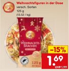 Weihnachtsfiguren in der Dose im Angebot bei Netto Marken-Discount in Gunzenhausen Weihnachtsfiguren in der Dose Angebote bei Netto Marken-Discount Gunzenhausen für 1,69 €