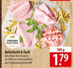 Aufschnitt 6-fach bei famila Nordost im Osterholz-Scharmbeck Prospekt für 1,79 €