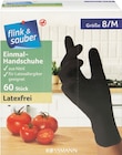 Einmal-Handschuhe Nitril im Angebot bei Rossmann in Hattingen Einmal-Handschuhe Nitril Angebote von Flink & Sauber bei Rossmann Hattingen für 4,49 €