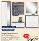 Garderobenprogramm für 699,99 € bei ROLLER im Angebot Garderobenprogramm im aktuellen ROLLER Prospekt