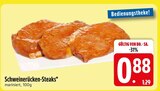 Schweinerücken-Steaks von  im aktuellen EDEKA Prospekt für 0,88 €