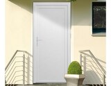 Promo Bloc-porte de service en PVC poussant droit - H. 205 x l. 80 cm à 199,00 € dans le catalogue Brico Dépôt à Domérat