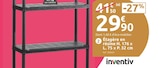 Étagère en résine - INVENTIV en promo chez Mr. Bricolage Montluçon à 29,90 €