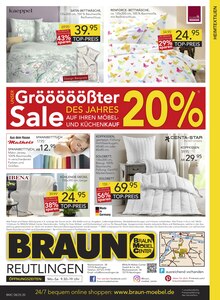 Kopfkissen im BRAUN Möbel-Center Prospekt "Gröööößter Sale des Jahres!" mit 20 Seiten (Reutlingen)