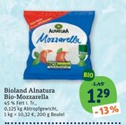 Bio-Mozzarella von Alnatura im aktuellen tegut Prospekt für 1,29 €