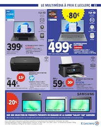 Prix et réduction Tablette dans le prospectus E.Leclerc en cours Offre Tablette dans le catalogue E.Leclerc du moment à la page 23