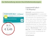 Linda Premiumapotheke Zeulenroda - Loperamid akut Angebot im Prospekt Loperamid akut bei Linda Premiumapotheke im Zeulenroda Prospekt für 3,45 €