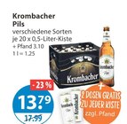 Krombacher im V-Markt Prospekt Pils von Krombacher im aktuellen V-Markt Prospekt für 13,79 €