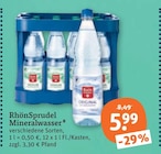 Mineralwasser im tegut Prospekt Mineralwasser von RhönSprudel im aktuellen tegut Prospekt für 5,99 €