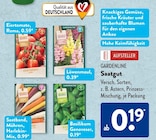 Saatgut von GARDENLINE im aktuellen ALDI SÜD Prospekt für 0,19 €