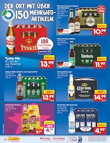 Bier im Netto Marken-Discount Prospekt "Aktuelle Angebote" mit 58 Seiten (Marl)
