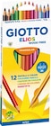 12 crayons couleur giotto elios wood free - Bureau Vallée 12 crayons couleur giotto elios wood free à 0,89 € dans le catalogue Bureau Vallée